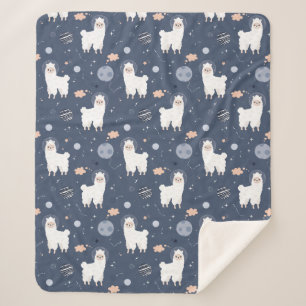 Manta Sherpa Llamas Sherpa Blanket