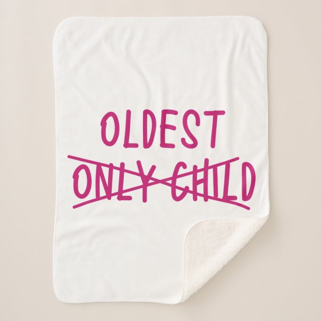 Manta Sherpa Lo más viejo con sólo un niño cruzado (Anverso)