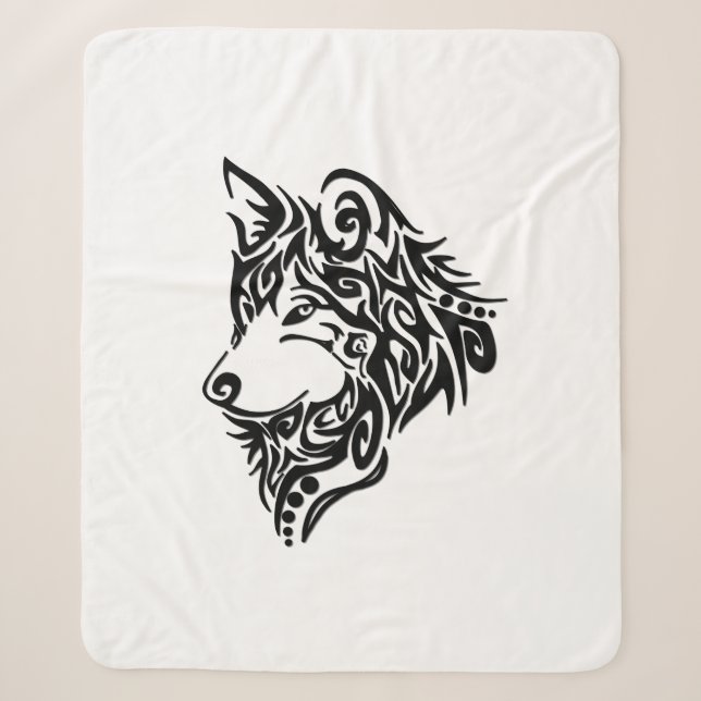 Manta Sherpa Lobo tribal (Anverso)