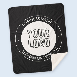 Manta Sherpa Logo de negocios o plantilla de diseño y texto edi
