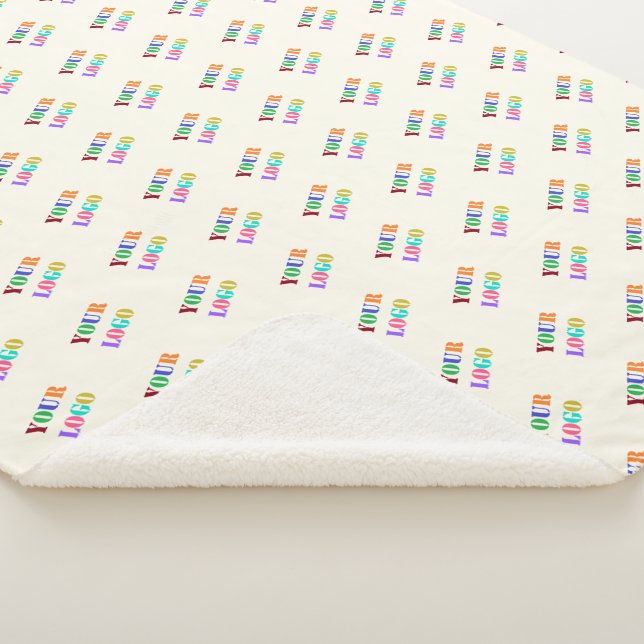 Manta Sherpa Logotipo de la compañía personalizado Tu Sherpa Bl (3/4)