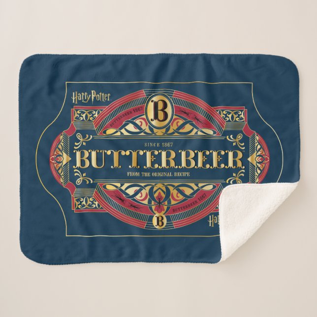 Manta Sherpa Logotipo horizontal BUTTERBEER™ (Anverso (horizontal))