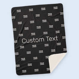 Manta Sherpa Logotipo o diseño moderno con cualquier imagen