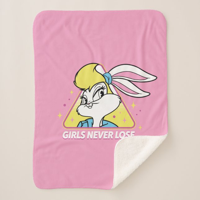 Manta Sherpa Lola Bunny Chicas nunca pierden (Anverso)
