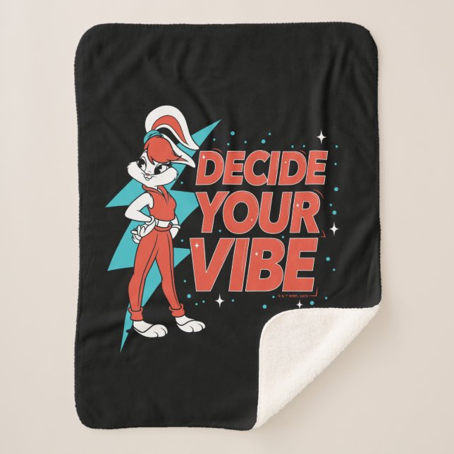 Manta Sherpa Lola Bunny decide tu vibe (Anverso)