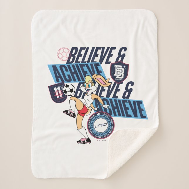 Manta Sherpa Lola Bunny LOONEY TUNES™ Soccer Club Graphic (Anverso)