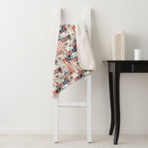 Manta Sherpa London Post Sherpa Blanket