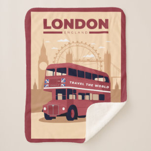 Manta Sherpa LONDON Sherpa Blanket