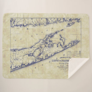 Manta Sherpa Long Island El Mapa Hamptons Molesto
