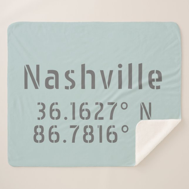 Manta Sherpa Longitud de Nashville Latitude (Anverso (horizontal))