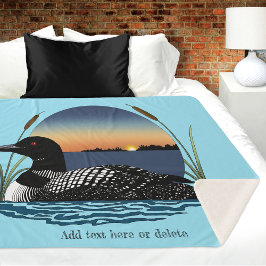 Manta Sherpa Loon Sunset Blue