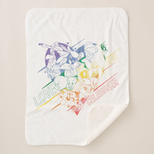 Manta Sherpa LOONEY TUNES™ - Amar y celebrar