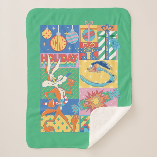 Manta Sherpa LOONEY TUNES™ | Diversión de vacaciones (Anverso)