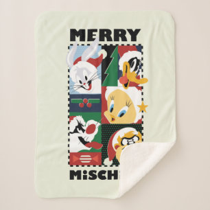 Manta Sherpa LOONEY TUNES™ festividad travesía