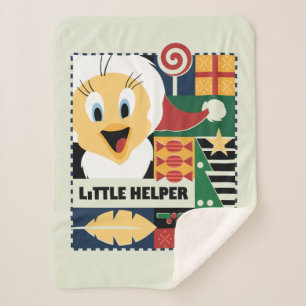 Manta Sherpa LOONEY TUNES™ TWEETY™ Pequeño Ayudante