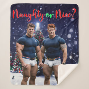 Manta Sherpa Los árboles de Navidad brillantes de SlipperyJoe d