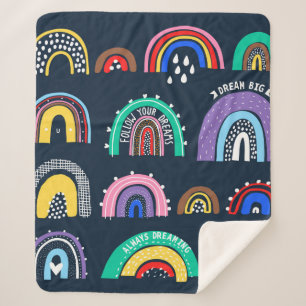 Manta Sherpa Los arcos luminosos sobre un fondo oscuro. Ilustra