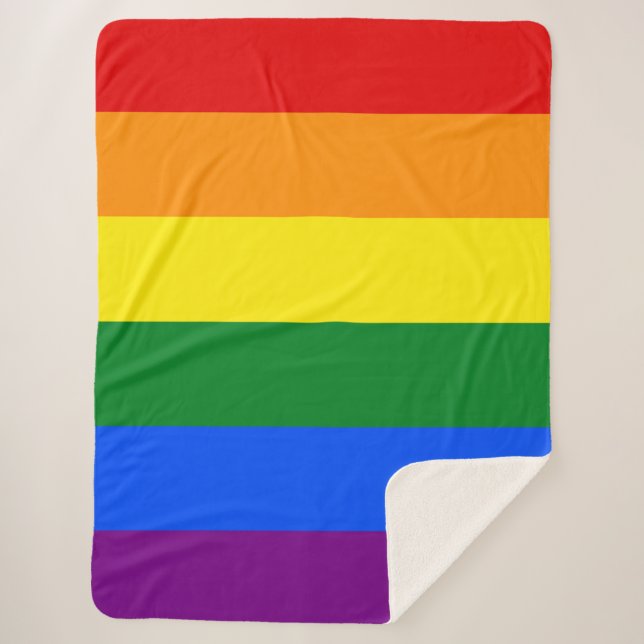 Manta Sherpa Los colores del arcoiris (Anverso)