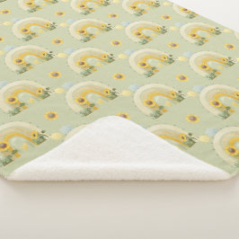 Manta Sherpa Los girasoles y el bebé de las lluvias