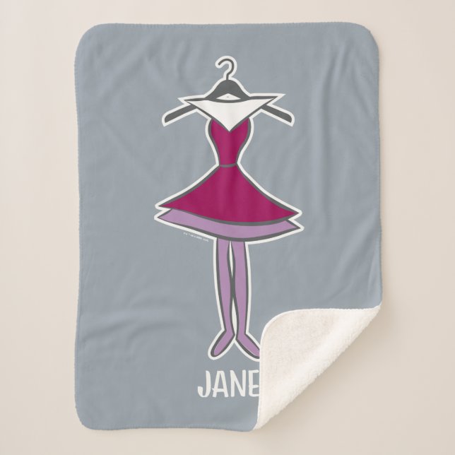 Manta Sherpa Los Jetsons | Vestido de Jane (Anverso)