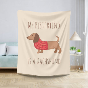 Manta Sherpa Los perros son mi pueblo favorito, Dachshund Wiene