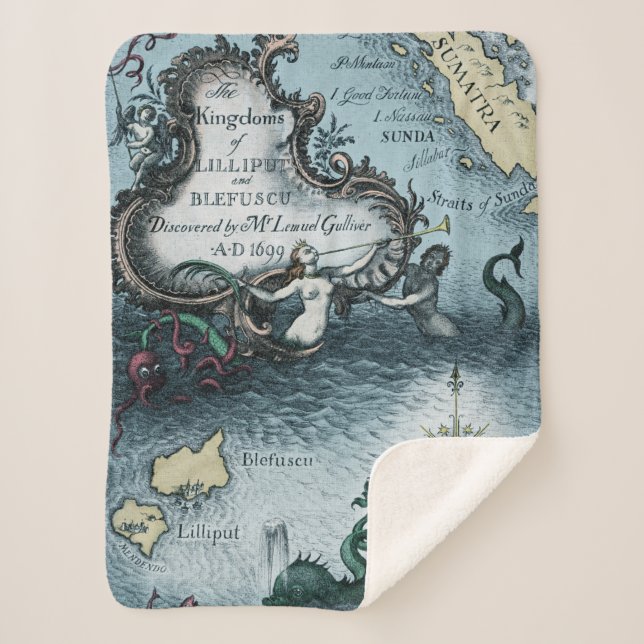 Manta Sherpa Los viajes de Gulliver de Jonathan Swift (Anverso)