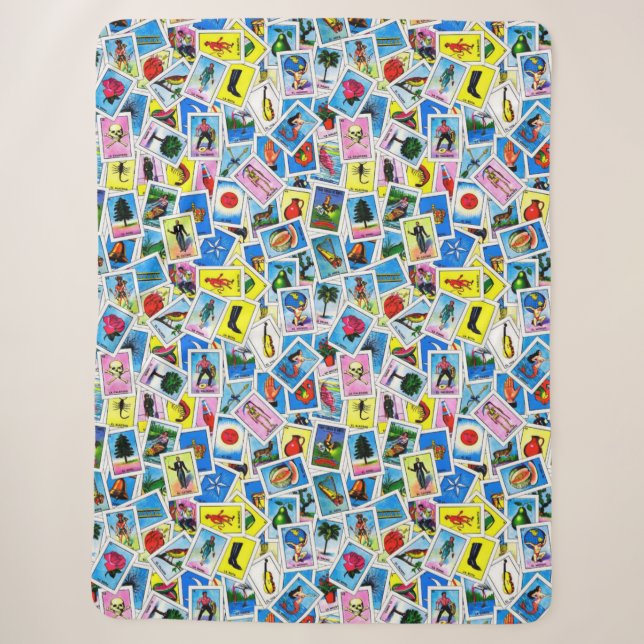 Manta Sherpa Loteria Blanket (Anverso)