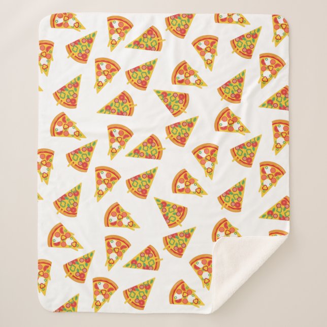 Manta Sherpa Love Pizza (Anverso)