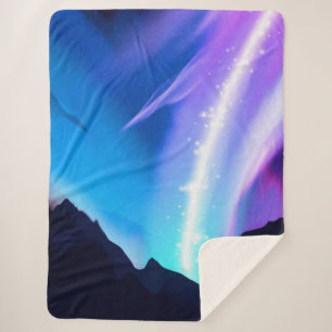 Manta Sherpa Luces boreales