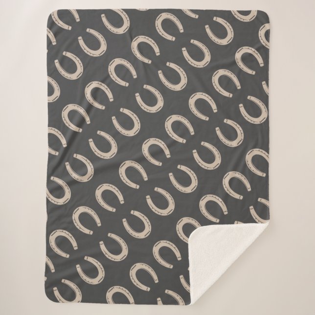 Manta Sherpa Lucky Horse Shoe (Anverso)