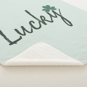 Manta Sherpa Lucky Irish Shamrock St Patricks Day