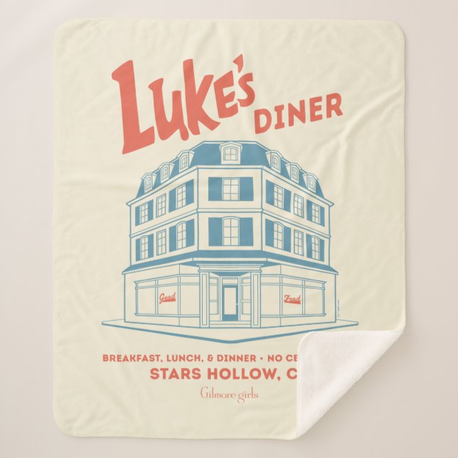 Manta Sherpa Luke’s Diner Stars Hollow Design (Anverso)