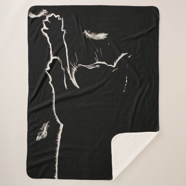 Manta Sherpa Luminoso gatito (Anverso)