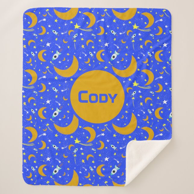 Manta Sherpa Luna de luna amarilla disparando cohetes espaciale (Anverso)