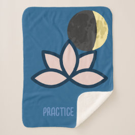 Manta Sherpa "Lunar Flow: Lotus and Yoga Practice Blanket"
