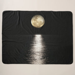 MANTA SHERPA LUZ DE LA LUNA SOBRE EL AGUA