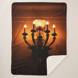 Manta Sherpa Luz de pared antigua