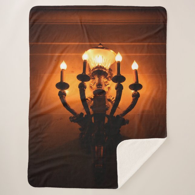 Manta Sherpa Luz de pared antigua (Anverso)