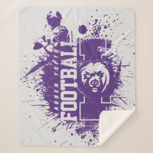 Manta Sherpa LYFL 05 Logotipo Purple Grunge Lassen