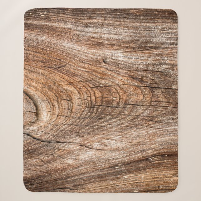 Manta Sherpa Madera sólida de textura de árbol (Anverso)