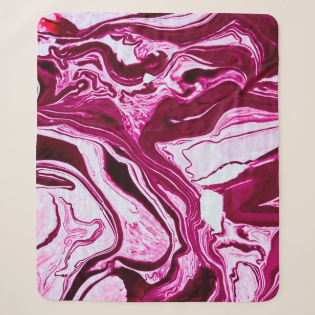 Manta Sherpa Magenta marble texture (Anverso)