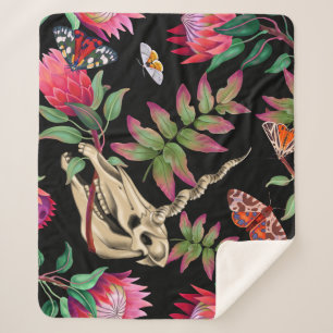Manta Sherpa Magical Forest Unicorn Dark Pattern.