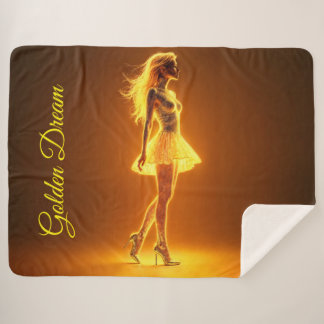 Manta Sherpa Magnífica belleza en elegantes vestigios dorados