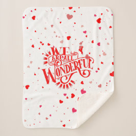 Manta Sherpa Magnífica tipografía