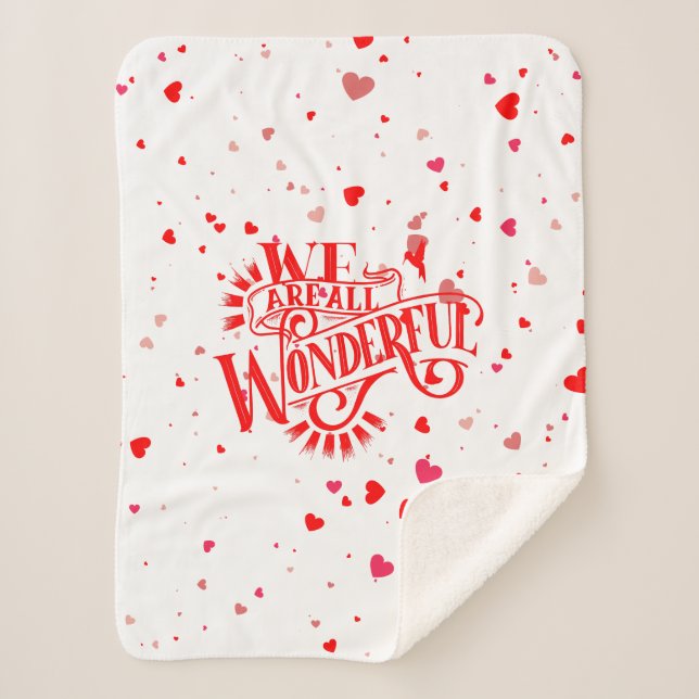 Manta Sherpa Magnífica tipografía (Anverso)