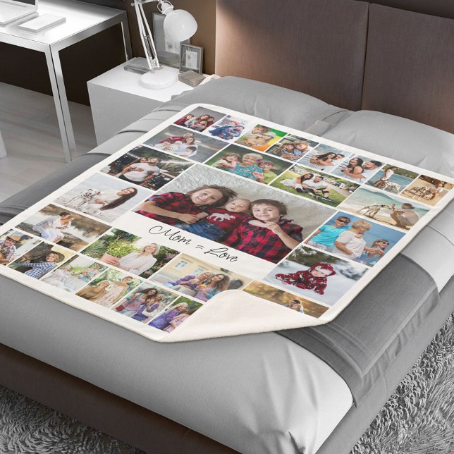 Manta Sherpa Mamá es igual al Collage de fotos Amor 29 (Subido por el creador)