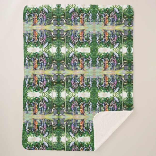 Manta Sherpa Mamá nunca me advirtió sobre los jugadores de Tuba (Anverso)