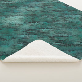 Manta Sherpa Mampostería cyan mal hecha