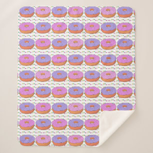 Manta Sherpa Manchas de patrón de donut