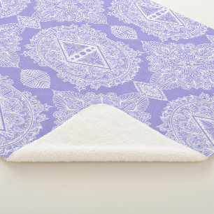 Manta Sherpa Mandala de Diamante Celeste